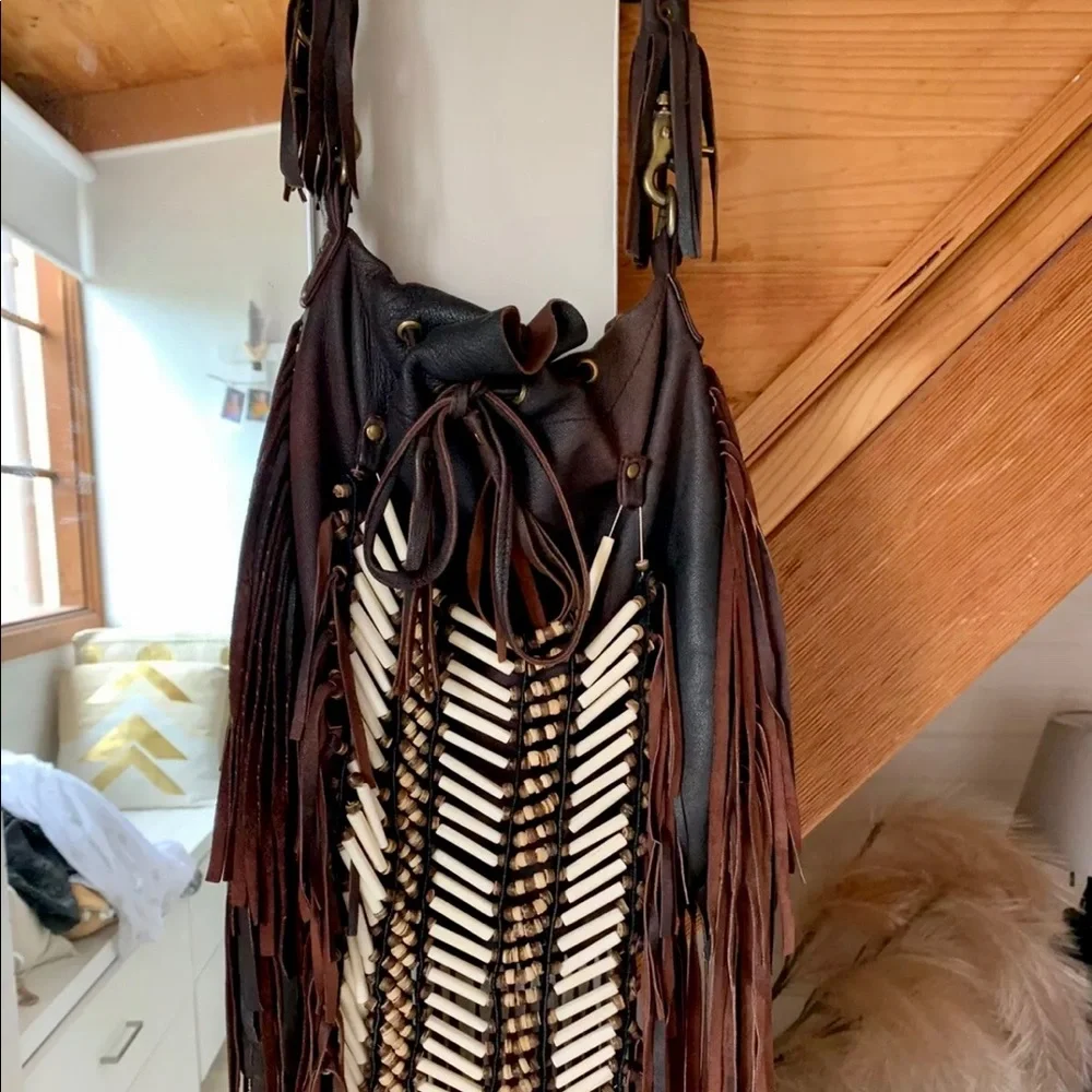 Spell & The Gypsy Antique Brown Dreamweaver Bag - Picture 4 of 9